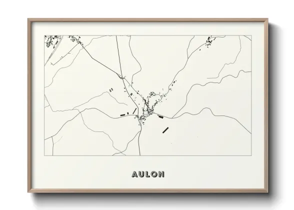 Une affiche de carte sur Aulon