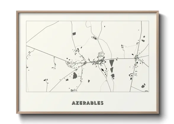Une affiche de carte sur Azerables