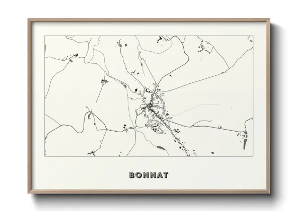 Une affiche de carte sur Bonnat