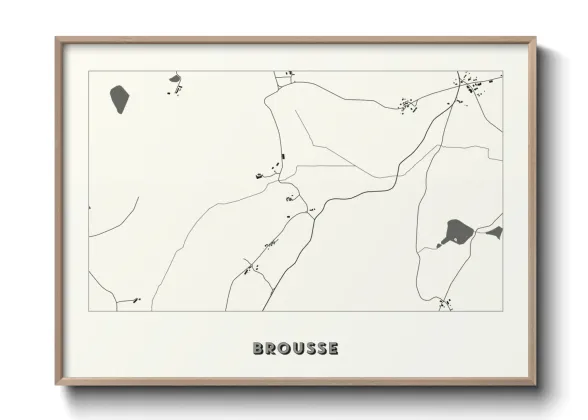 Une affiche de carte sur Brousse