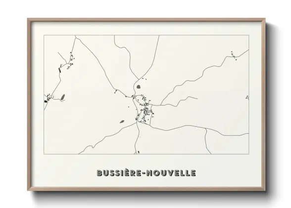 Une affiche de carte sur Bussière-Nouvelle