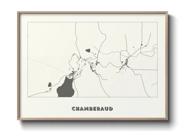 Une affiche de carte sur Chamberaud