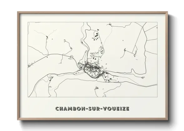 Une affiche de carte sur Chambon-sur-Voueize