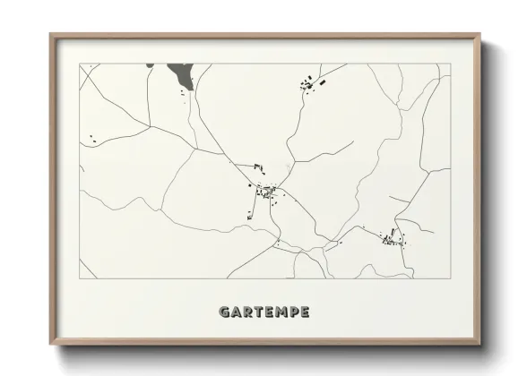 Une affiche de carte sur Gartempe