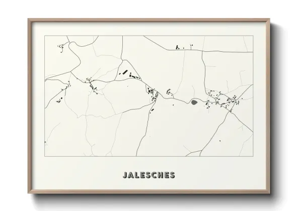 Une affiche de carte sur Jalesches