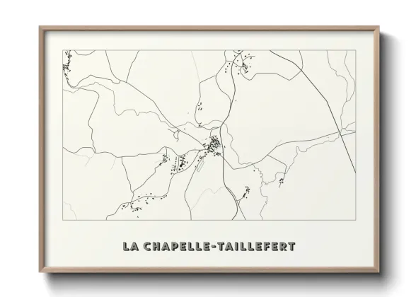 Une affiche de carte sur La Chapelle-Taillefert
