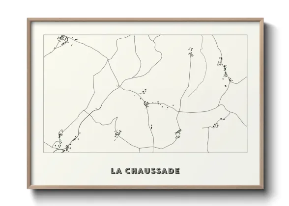Une affiche de carte sur La Chaussade
