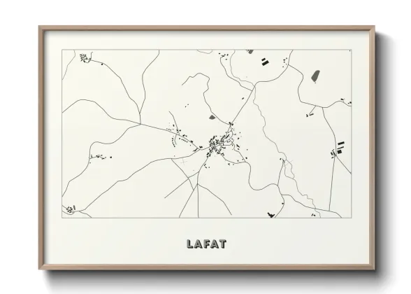 Une affiche de carte sur Lafat