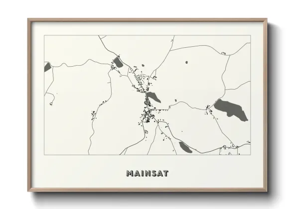 Une affiche de carte sur Mainsat