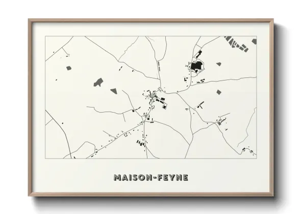 Une affiche de carte sur Maison-Feyne