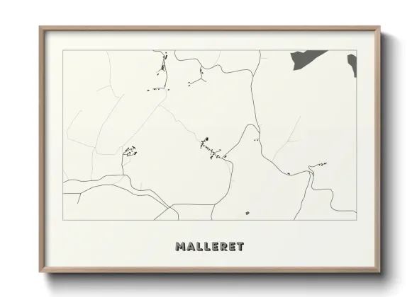 Une affiche de carte sur Malleret