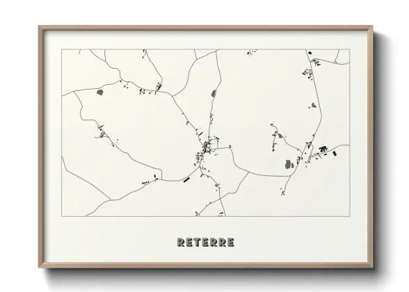 Une affiche de carte sur Reterre