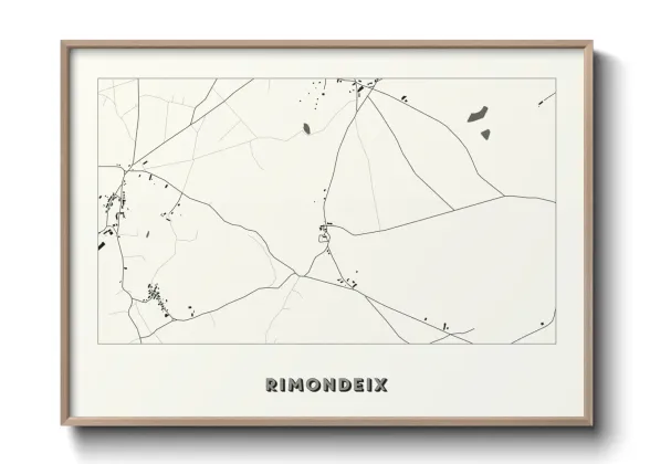 Une affiche de carte sur Rimondeix