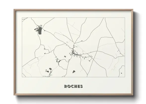 Une affiche de carte sur Roches
