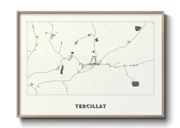 Une affiche de carte sur Tercillat