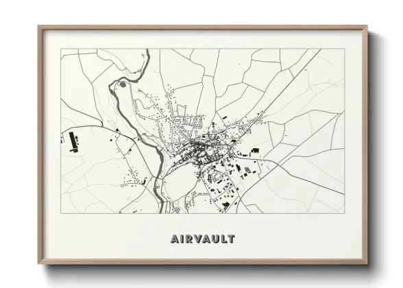 Une affiche de carte sur Airvault