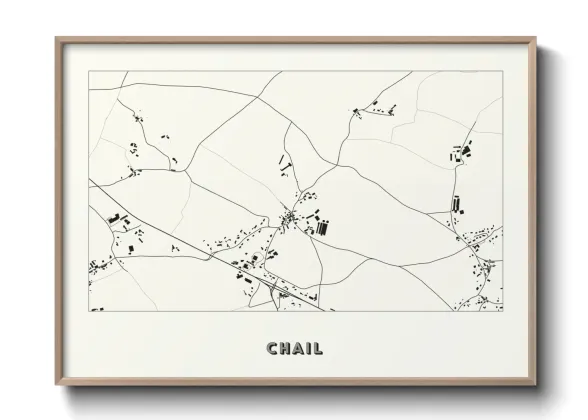 Une affiche de carte sur Chail