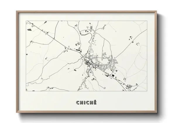 Une affiche de carte sur Chiché