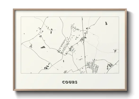 Une affiche de carte sur Cours
