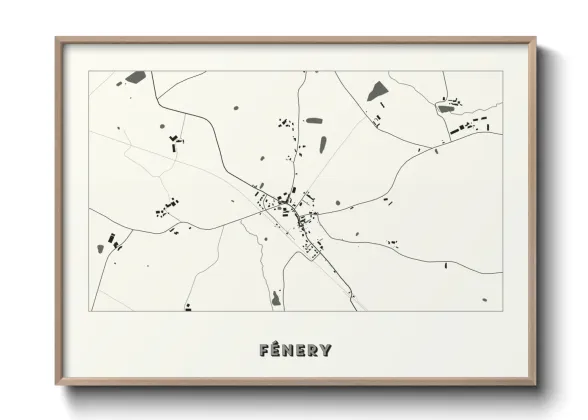 Une affiche de carte sur Fénery