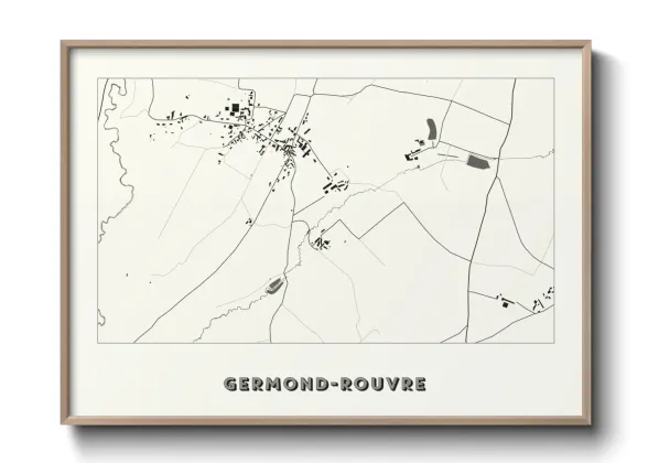 Une affiche de carte sur Germond-Rouvre