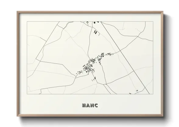 Une affiche de carte sur Hanc