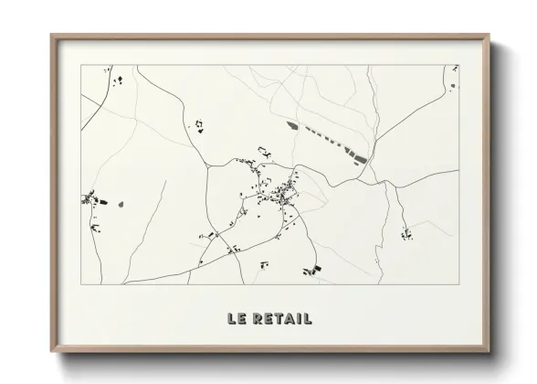 Une affiche de carte sur Le Retail