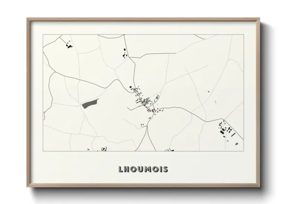 Une affiche de carte sur Lhoumois