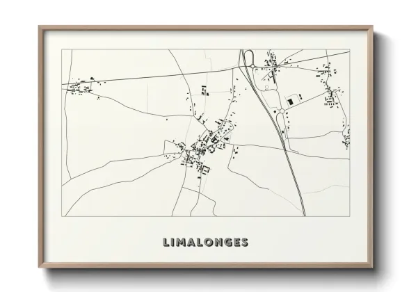 Une affiche de carte sur Limalonges