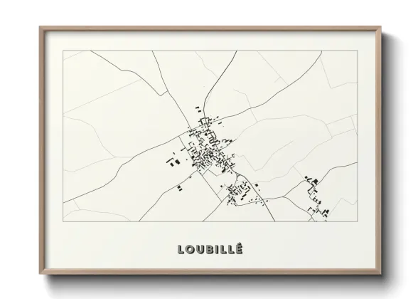 Une affiche de carte sur Loubillé