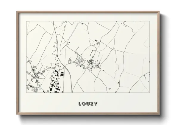 Une affiche de carte sur Louzy