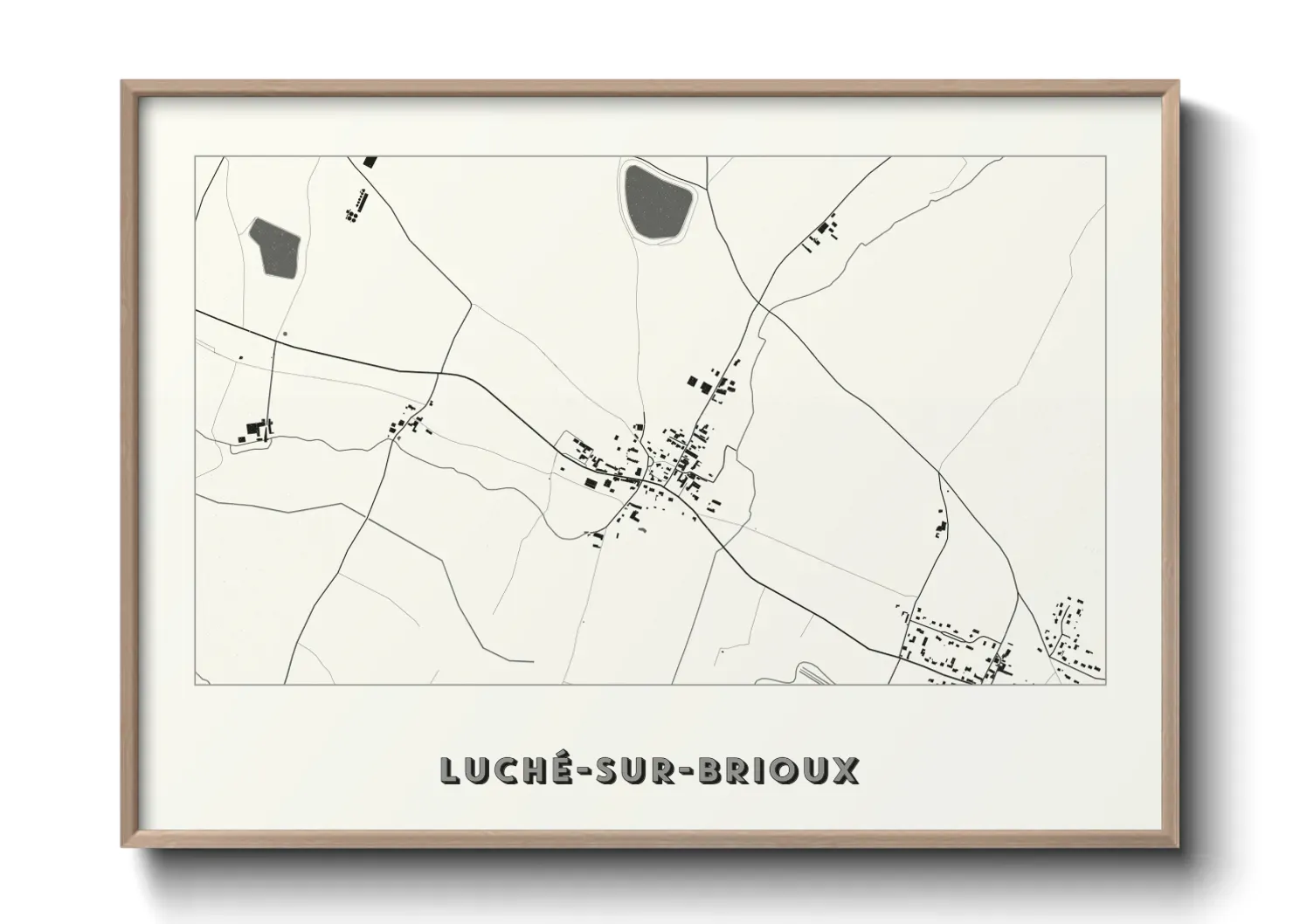 Un poster carteLuché-sur-Brioux