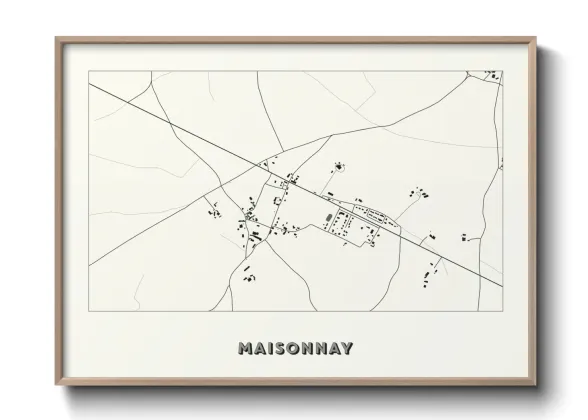Une affiche de carte sur Maisonnay