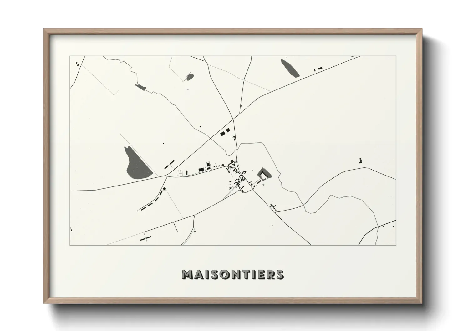 Un poster carteMaisontiers