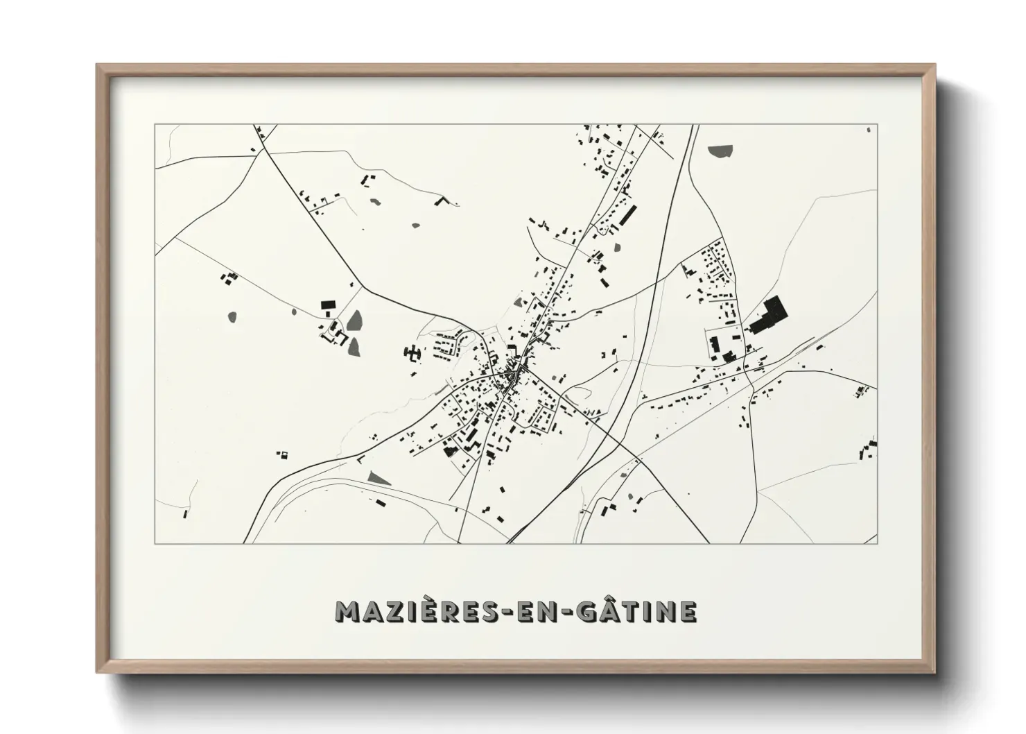 Un poster carteMazières-en-Gâtine