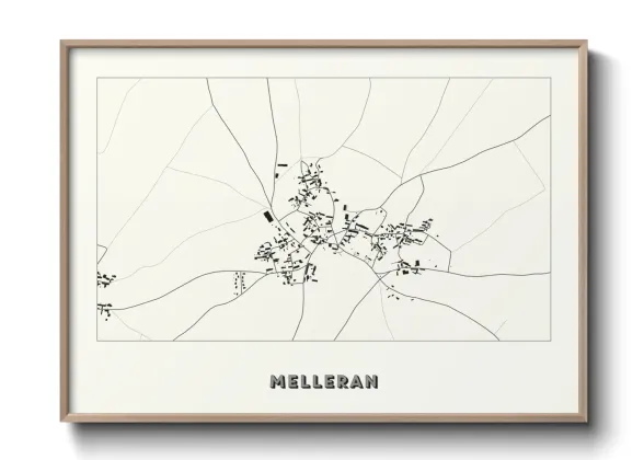 Une affiche de carte sur Melleran