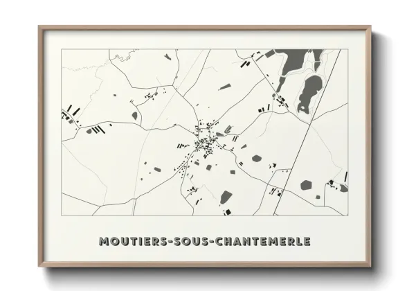 Une affiche de carte sur Moutiers-sous-Chantemerle