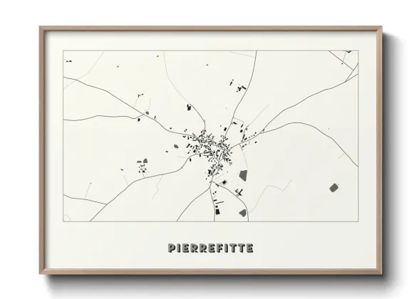 Une affiche de carte sur Pierrefitte