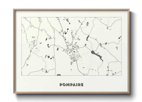 Une affiche de carte sur Pompaire
