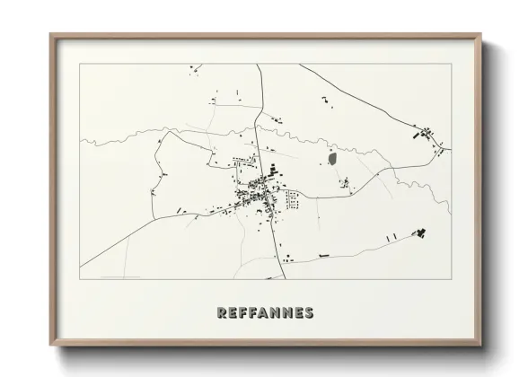 Une affiche de carte sur Reffannes