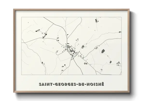 Une affiche de carte sur Saint-Georges-de-Noisné