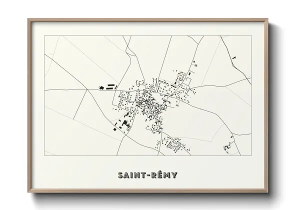 Une affiche de carte sur Saint-Rémy