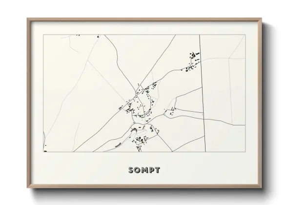 Une affiche de carte sur Sompt