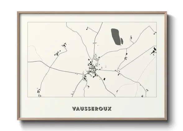 Une affiche de carte sur Vausseroux