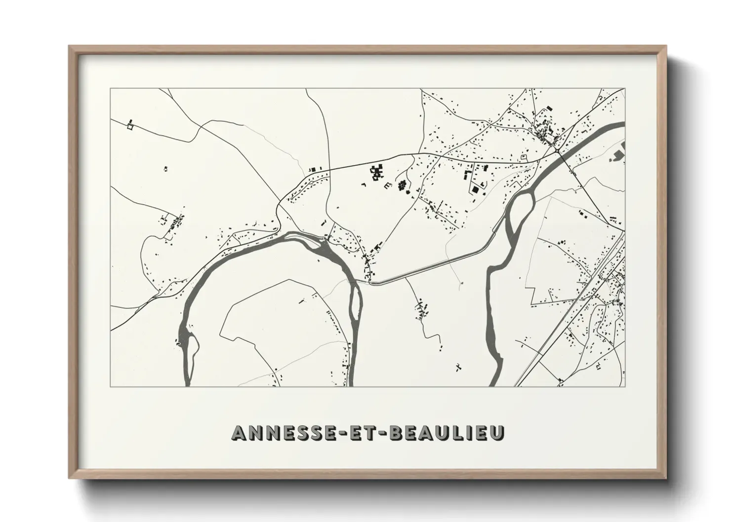Un poster carteAnnesse-et-Beaulieu