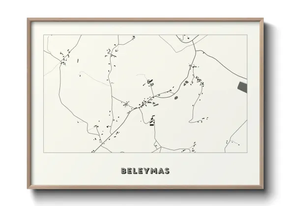 Une affiche de carte sur Beleymas