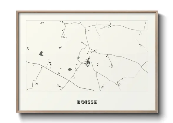 Une affiche de carte sur Boisse