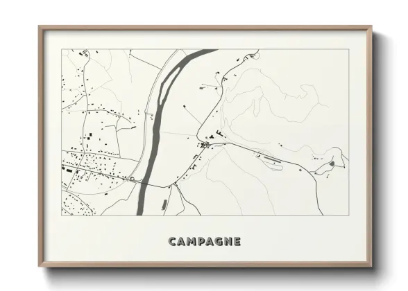 Une affiche de carte sur Campagne