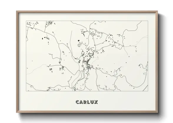 Une affiche de carte sur Carlux