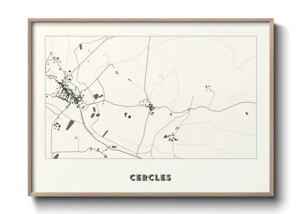 Une affiche de carte sur Cercles